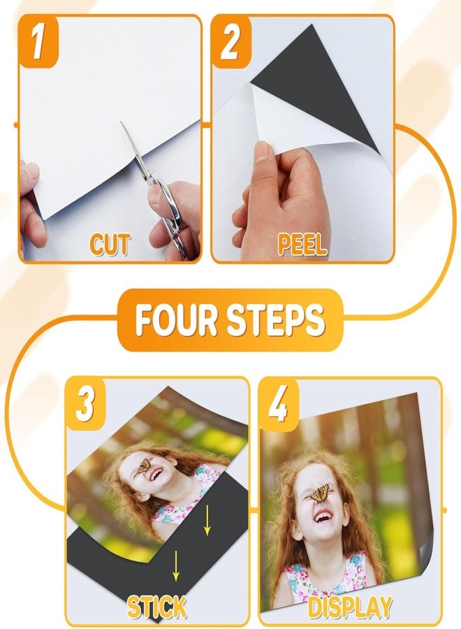 Akipi Flexible Magnetic Sheets (Pack of 6, 4x6 Inch, 0.5mm) | Self-Adhesive Peel & Stick Magnets for Photos, Crafts & DIY | Easy to Cut & Use - Image 3